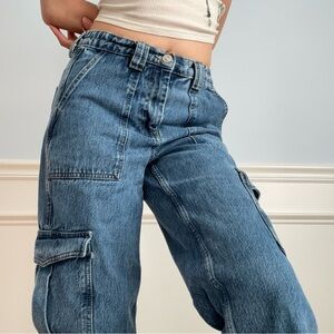 UO blue utility BDG jeans